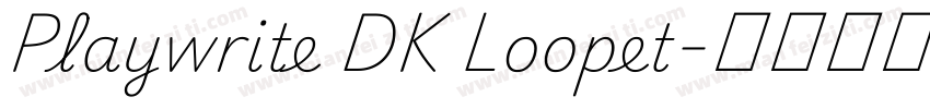 Playwrite DK Loopet字体转换